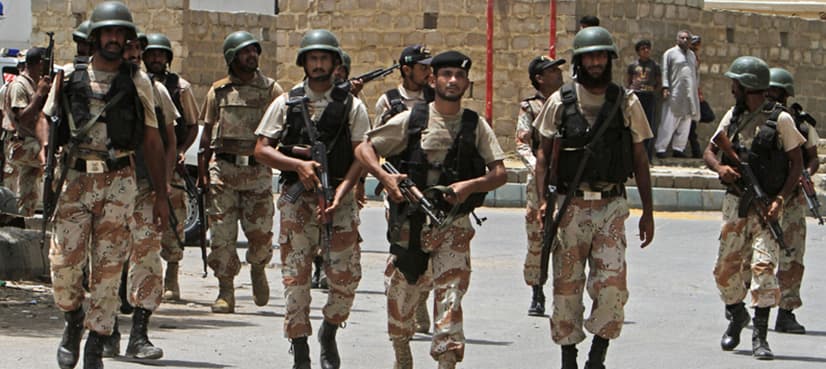 Rangers seize huge weapon haul from Karachi's Memon Goth