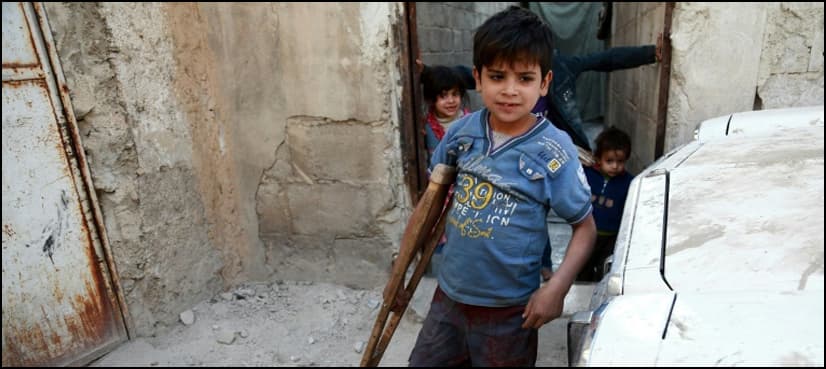 Hot water for dinner in hunger-hit besieged Syria town