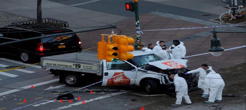 Eight dead in suspected terrorist truck attack on Manhattan bike path