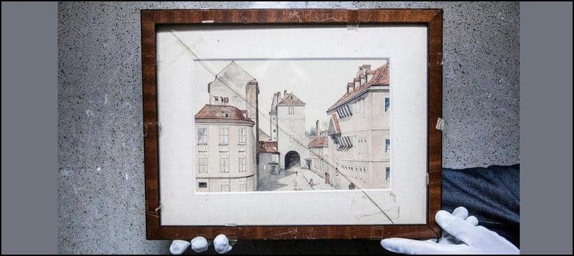 Rare Hitler painting donated to Dutch wartime institute