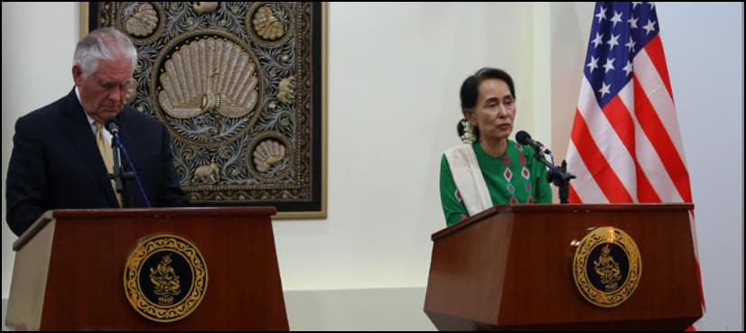 Tillerson calls for credible probe of atrocities in Myanmar