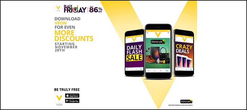 VEON partners with Daraz for VEON Black Friday 2017