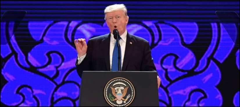 Trump brings tough trade message in vision for Asia
