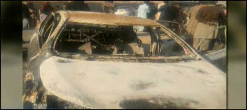 Woman burned alive inside car in Hyderabad