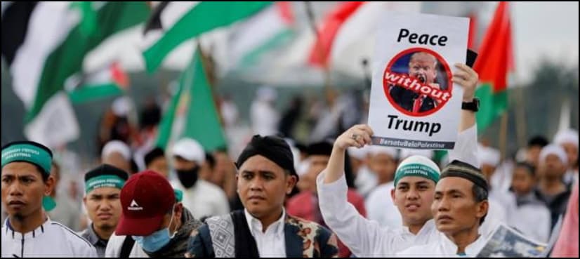 Tens of thousands of Indonesians rally over Trump's Jerusalem stance