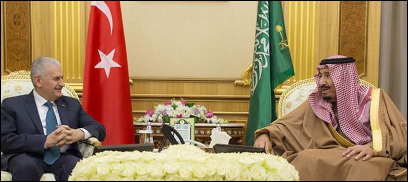 Saudi king, Turkey PM discuss Jerusalem status at talks