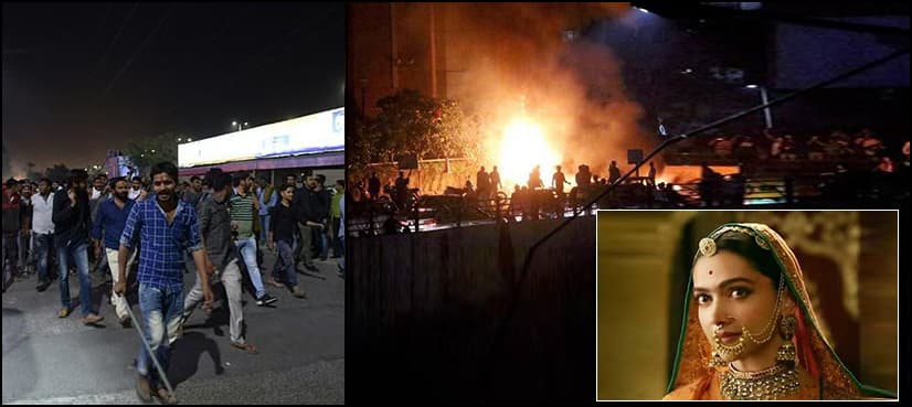 Cars burnt, shopping malls vandalised in Indian city against Bollywood movie 'Padmaavat'