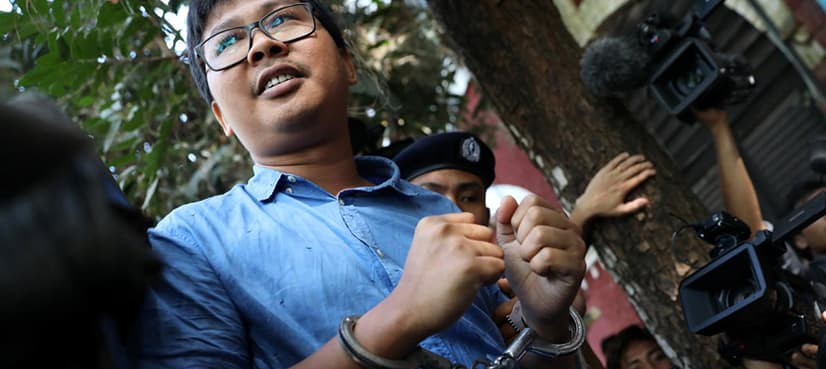 Myanmar police charge Reuters reporters under Official Secrets Act