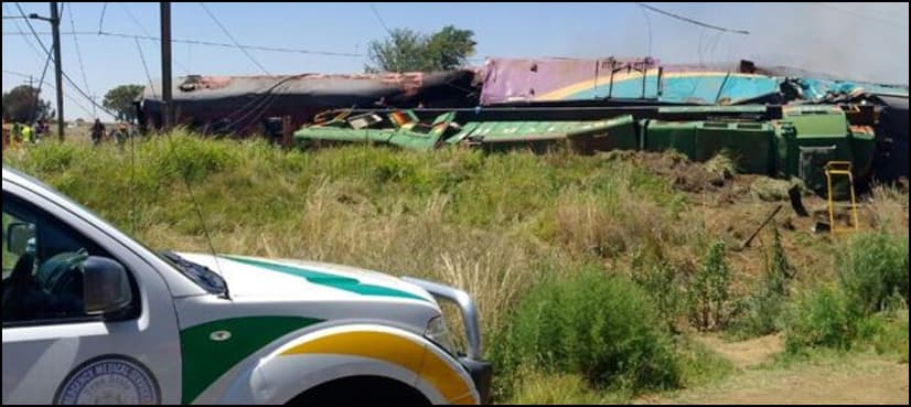 12 dead, 180 injured in South Africa train crash