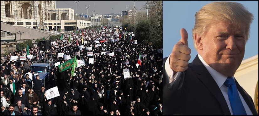 Trump vows 'great support' for Iran protesters