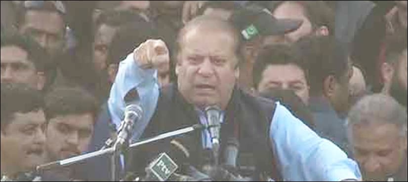 Sharif vows to continue his campaign for public mandate respect