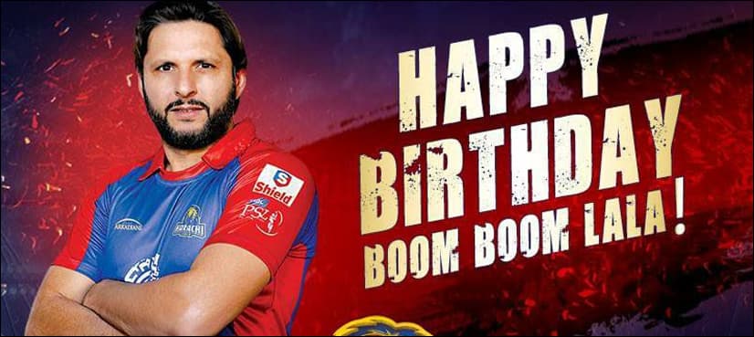 Karachi Kings celebrate Shahid Afridi's birthday