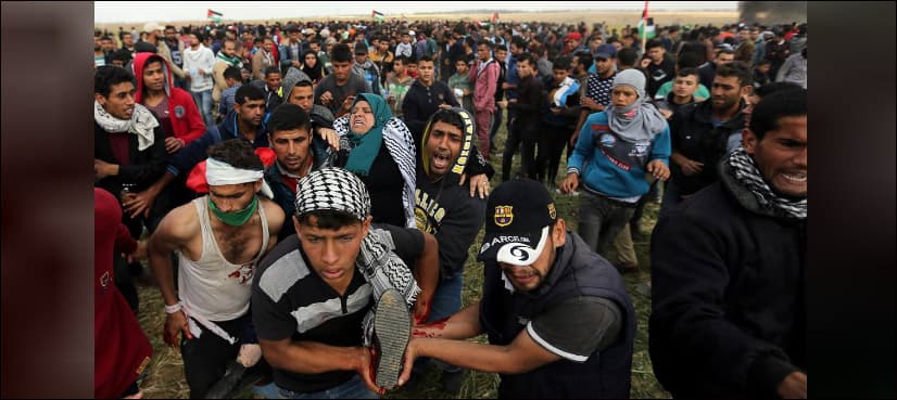 Israeli forces kill seven Palestinian protesters on Gaza border: Gaza medics