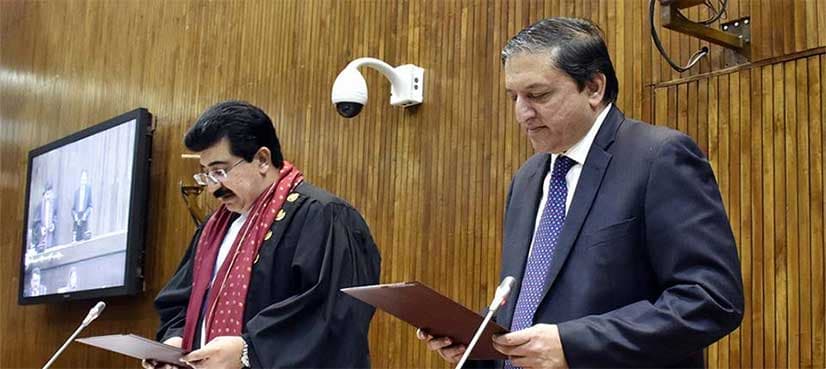 Opposition-backed Sanjrani, Mandviwalla take top Senate posts