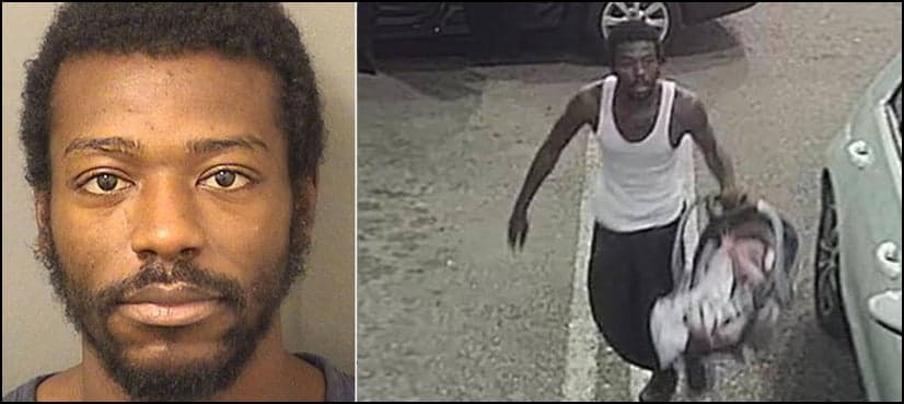 Man drops off baby at petrol station after finding in car he stole