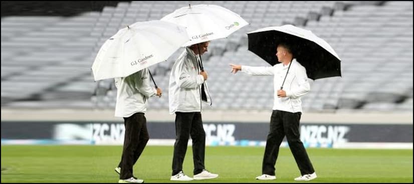 Rain frustrates high-flying New Zealand in 1st England Test