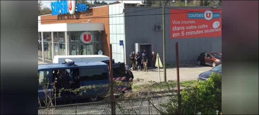 Two people killed in French supermarket hostage-taking