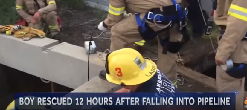 13-year-old rescued after dozen hours in LA sewer