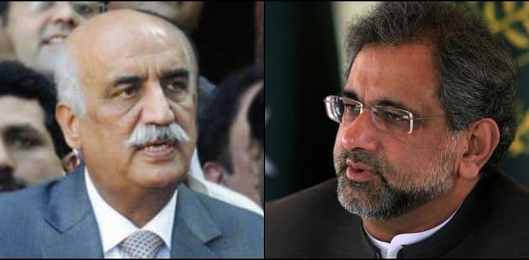 PM Abbasi, opposition leader discuss caretaker setup