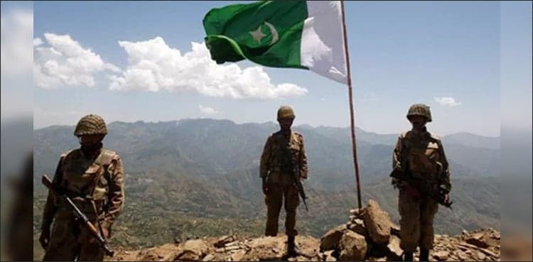 Three soldiers martyred, five terrorists killed in cross-border attacks