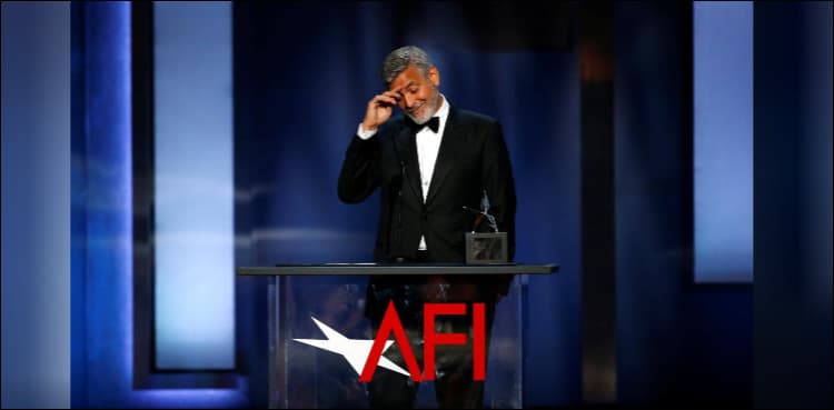 Amal Clooney speaks from the heart as George gets lifetime award