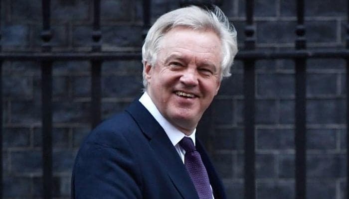 Britain's Brexit minister steps down in blow to May