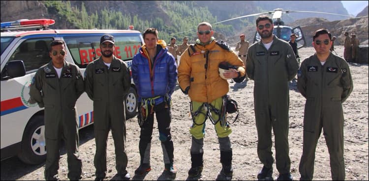 Army pilots rescue two foreign mountaineers stuck at Ultar Sar Peak