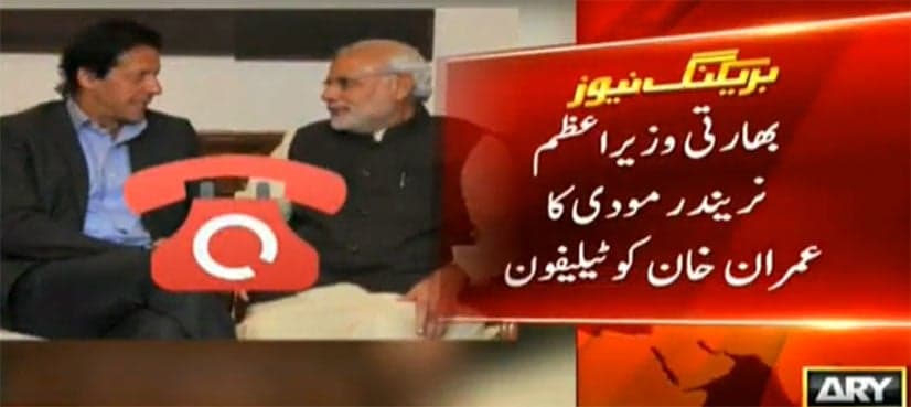 Indian PM Modi congratulates Imran Khan on election victory