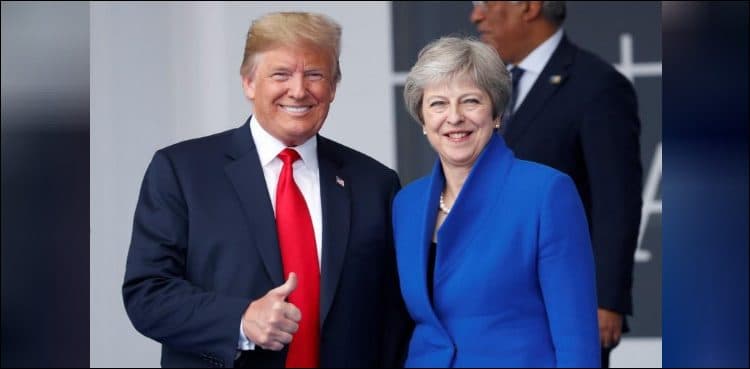 May says Trump told her to 'sue the EU'
