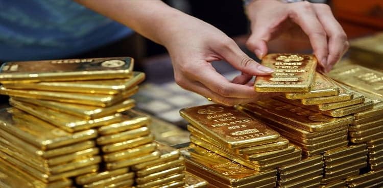 Gold prices turned down, as US dollar continues diminishing