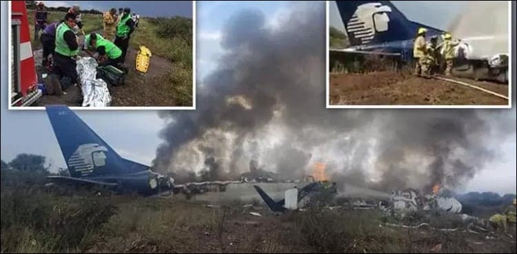 Passengers 'grateful to God' after plane crashes in Mexico with no deaths