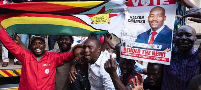 Tension mounts as Zimbabwe opposition claims election victory
