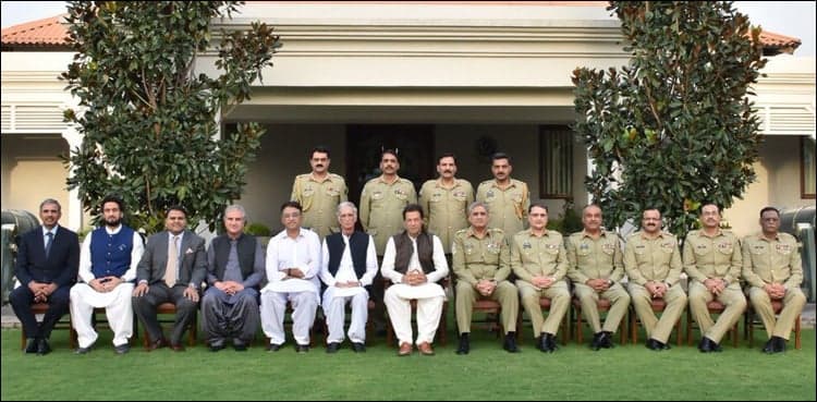 PM Imran visits GHQ, gets briefing on security situation