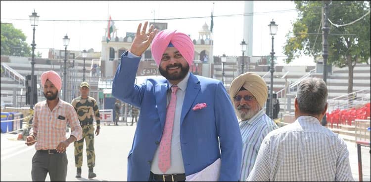 "With message of love" Sidhu reaches Pakistan for Imran's oath-taking