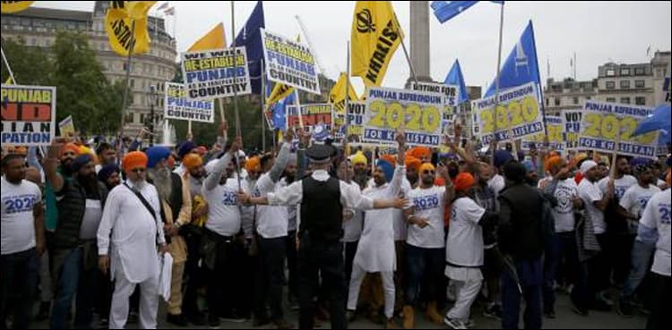 Sikh community protests against India following Sushma Swaraj's UNGA speech