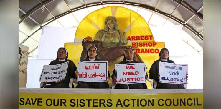Bishop accused of raping Kerala nun steps aside as arrest calls grow