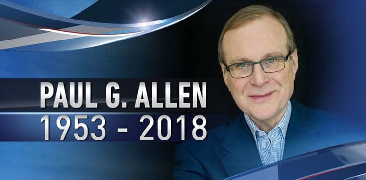 Microsoft co-founder Paul Allen dies of cancer at 65