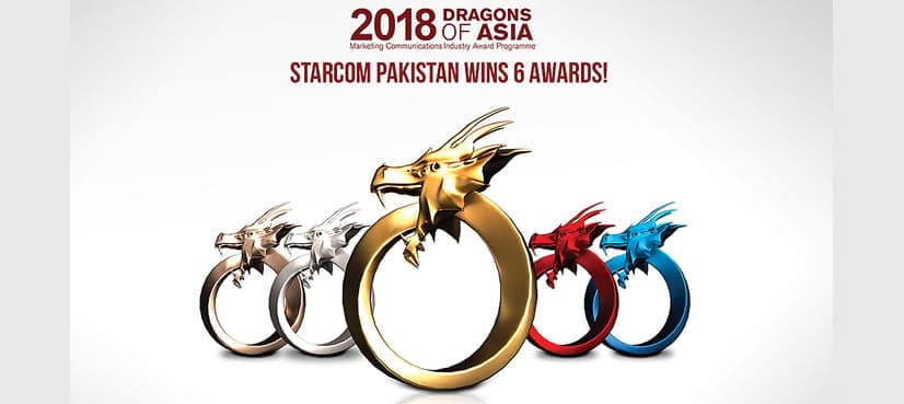 STARCOM PAKISTAN announces itself at the 18th Dragons of Asia Awards by clinching SIX awards