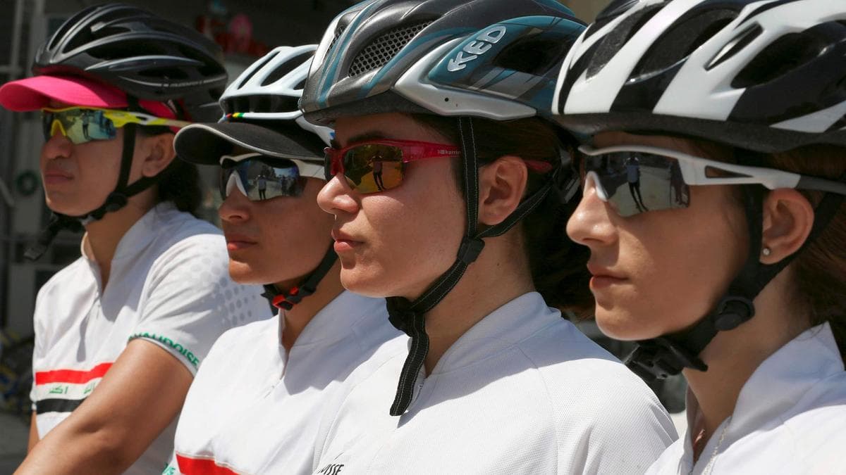 Kurdish women pedal, dunk, spike as Iraq's top athletes