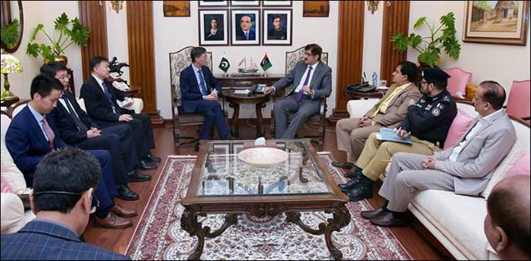 "Your security is our top priority", CM Shah tells Chinese ambassador