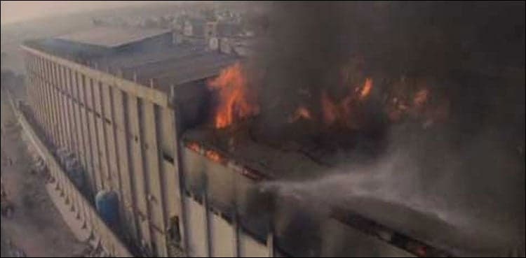 Fire doused at garment factory in Karachi