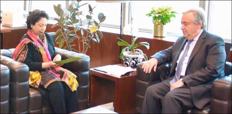 Pakistan's envoy Maleeha briefs UN top brass on latest situation in occupied Kashmir