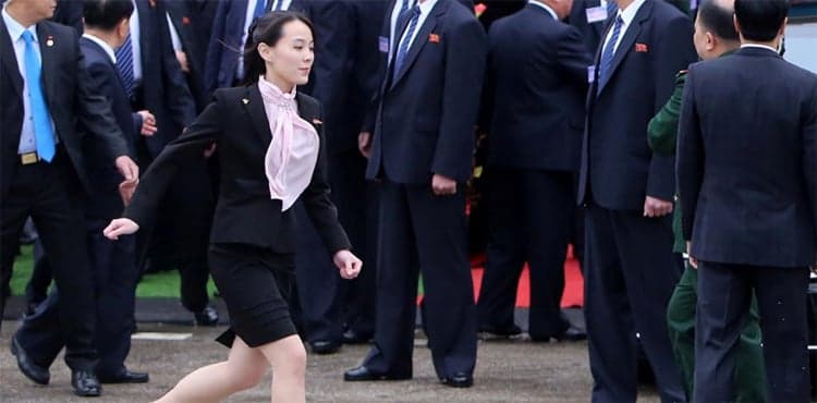 Kim Jong Un's sister rushed off her feet on Vietnam trip
