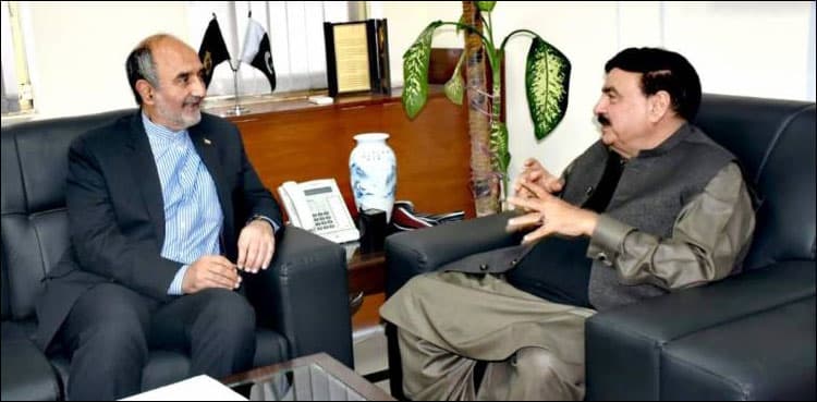 Iranian envoy invites Rasheed to railway route opening ceremony