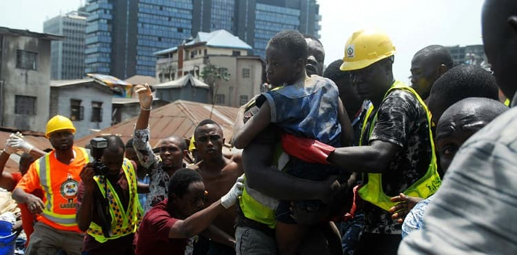 Search ends in Nigeria building collapse as anger flares