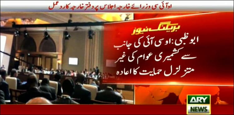 OIC condemns India's state-terrorism in Kashmir, intrusion in Pakistan's airspace