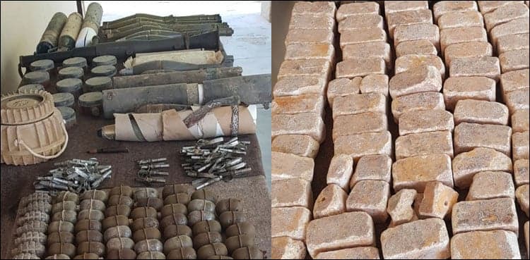 Cache of arms, ammunition seized during IBO in Balochistan