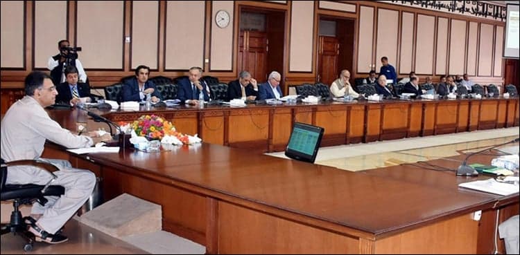 Asad Umar chairs Economic Coordination Committee meeting
