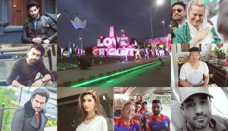 Pakistani celebrities welcome International players to their homeland