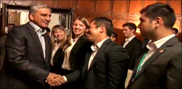 American university students call on Army Chief Bajwa